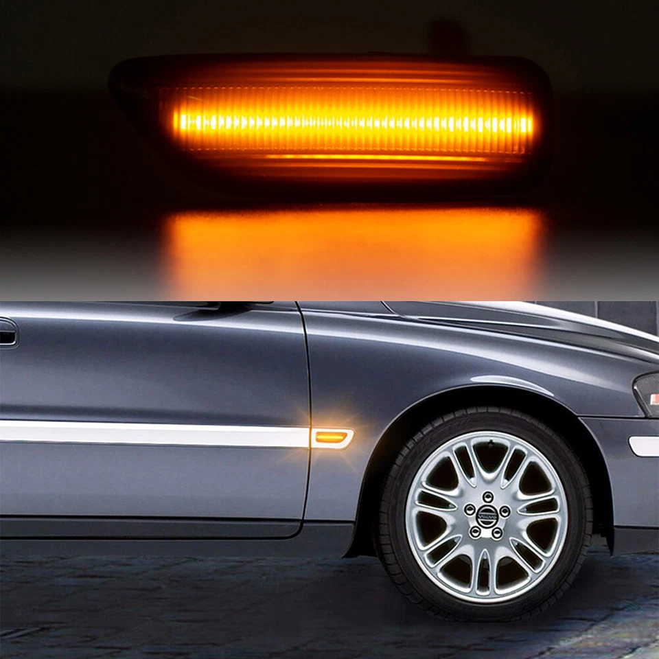 Dynamic LED Side Marker Blinker Signal Light For Volvo S60 S80 V70 XC70 XC90 MK1 — 第 3/4 张图片