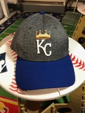 Kansas City Royals MLB Shadow Tech 2Tone Flex Heathered Gray Baseball Cap Hat KC