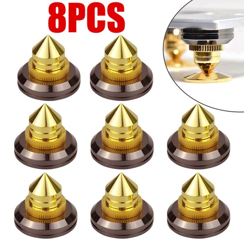 UK Speaker Spike Isolation Stand Feet Cone Pad Spikes Turntable Amp HiFi 4/8 Set - Picture 15 of 15
