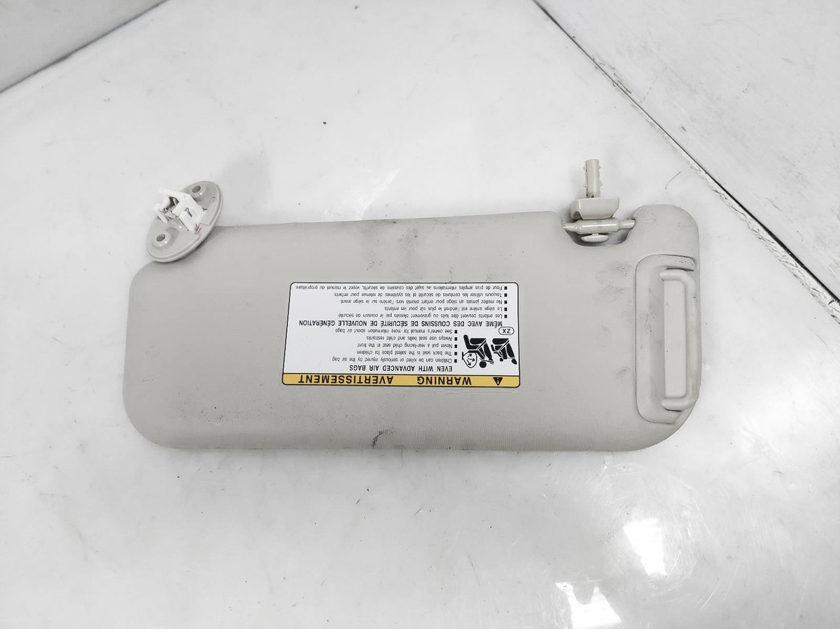 2020 Toyota Corolla Right Passenger Side Interior Sun Visor Grey