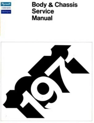 1971 Chrysler Plymouth Shop Service Repair Manual Engine Drivetrain Electrical