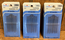 (12) New Packs of (10) Ct Prym Needles - Cott...
