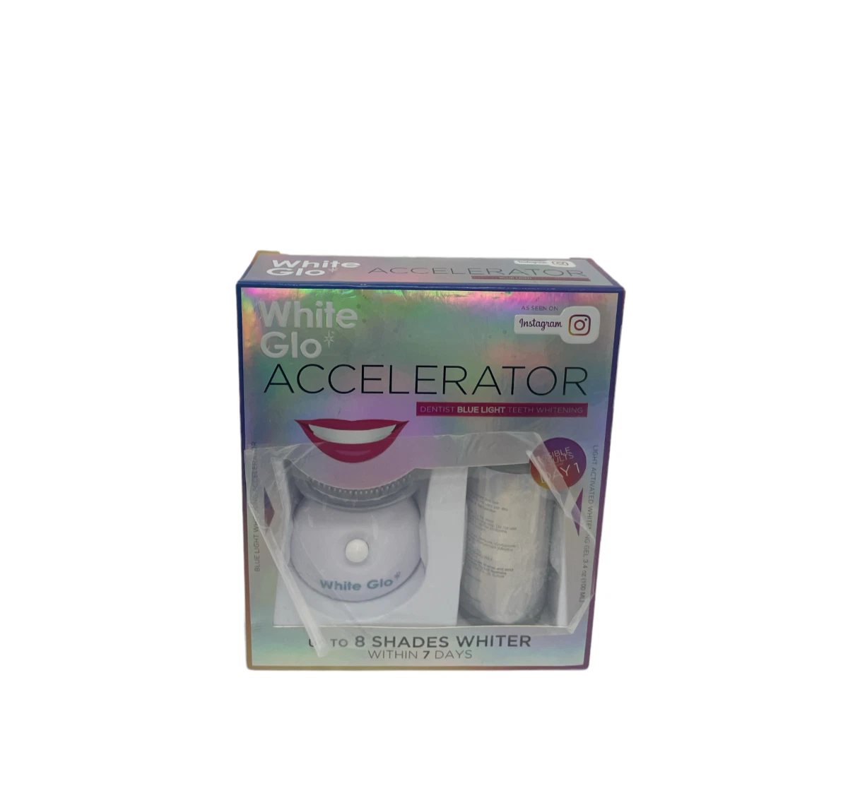 White Glo Accelerator Blue Light Teeth Whitening Kit Blue, 55 OFF