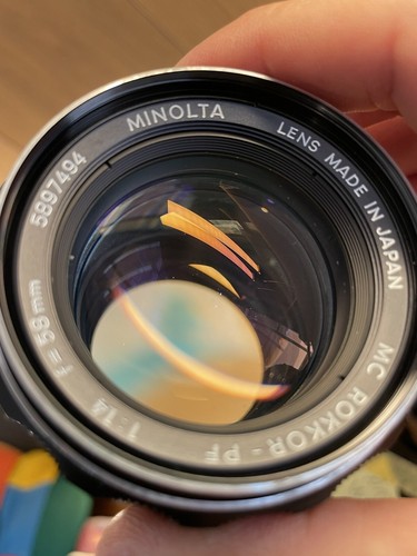 *Rare Black : Near Mint* Minolta SRT 101 ( SRT 201 ) Film Camera MC 58mm F/1.4 - Picture 12 of 21