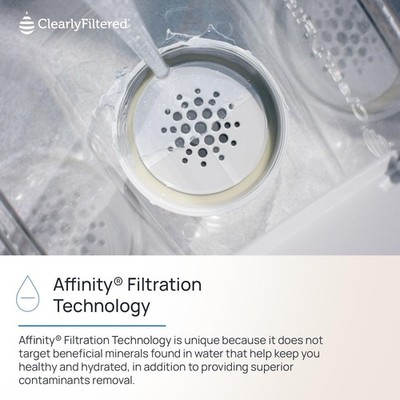 Clearly Filtered Water Pitcher - Targets 365+ Contaminants BPA