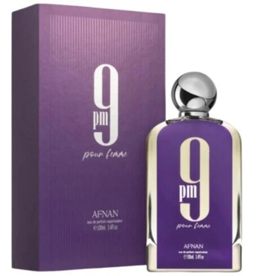 Afnan 9AM Femme ( Purple ) For Women Perfume 3.4 Oz ~ 100 ml EDP Spray