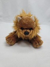 Vtg Animal Alley 12" Pomeranian Realistic Brown Plush Stuffed Animal Toys"R"Us