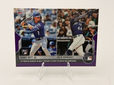 2022 TOPPS NOW BOBBY WITT JR./JULIO RODRIGUEZ #833 /25