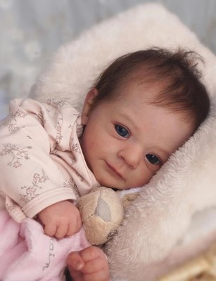 49CM Lifelike Already Painted Doll Newborn Baby Reborn Doll Hand Paint with Gen