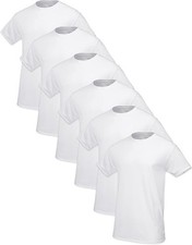 6 Pack Fruit of the Loom Men's Premium Big Tall Undershirts XX-Large
