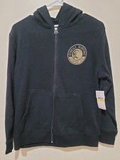 New O'Neill Buoy Zip Hoodie Boys Youth Sweatshirt Sweater Jacket Black Fleece M