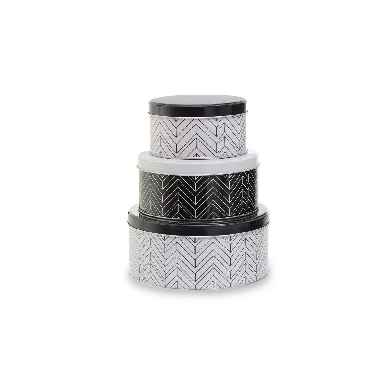Paice 3pcs Urban Food Storage Jars Canisters Tins Table Home Kitchen Airtight