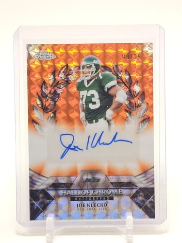 2025 Topps Chrome Joe Klecko Hall Of Chrome Autographs (RAW)