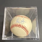 Nolan Ryan Signed Official American League Baseball w/ Display Case