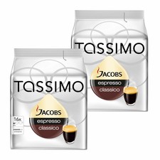 Tassimo Jacobs Espresso, Lot de 2, 2 x 16 T-Discs