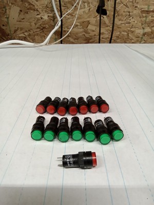 15PCS NXD-212 Yellow   24V 12mm Indicator Light   Lamp #W5*