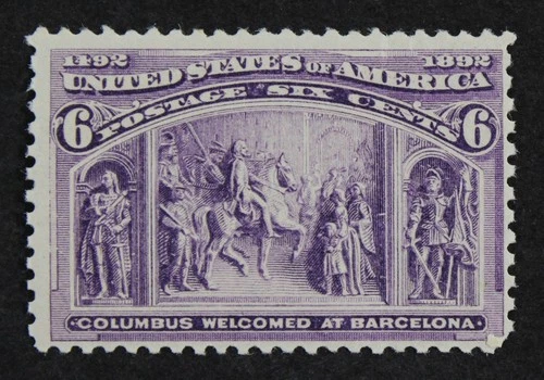 CKStamps: US Stamps Collection Scott#235 6c Columbian Mint NH OG