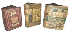 Lot 3 FINE ANTIQUE POETRY BOOKS Victorian Decor Burns, Willis, Proctor Gold Edge