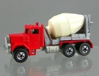 Vintage Hot Wheels Workhorses 1/64 Diecast 1979 Red Peterbilt Cement Mixer Truck