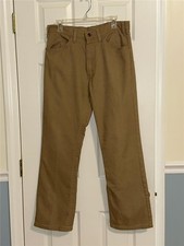 Vintage Levi's Sta-Prest 517 Pants Men's Size 33x32 Brown Made In USA