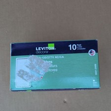 Leviton Decora 15A 120/277V White Rocker Switches 10 Pack 5601-2WM Made in USA