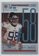 2024 Score Top 100 Jeffery Simmons #58 1m1a