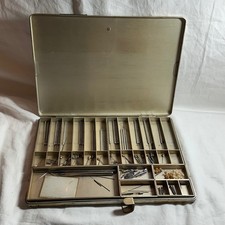 Vintage 1930s Kerr Dental Mfg Co. Metal Instrument Case Detroit MI Pat. 1623793