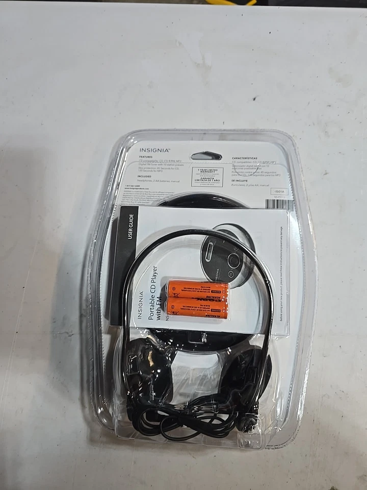 Винтажный портативный проигрыватель компакт-дисков Insignia с FM-радио и воспроизведением MP3 - Изображение 3 из 4