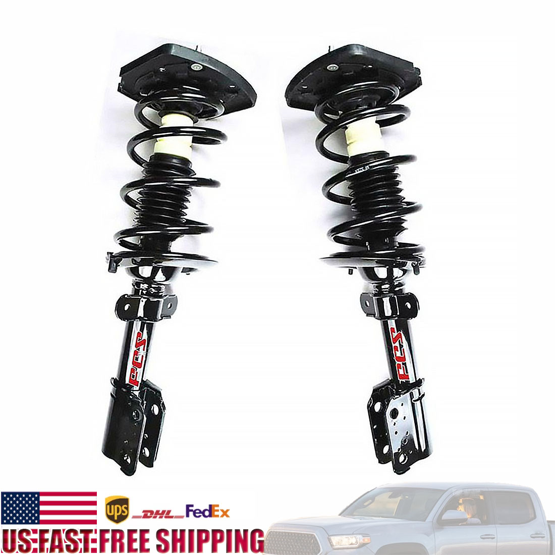 2PCS Rear Struts & Coil Springs Set FCS Compatible 1997-2005 Buick Century
