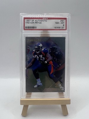 1997 SP Authentic Trevor Pryce PSA 8 NM-MT #81 Upper Deck
