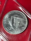 Coin REPUBLIC OF ITALY 1990 SILVER 500 LIRE TIZIANO UNC