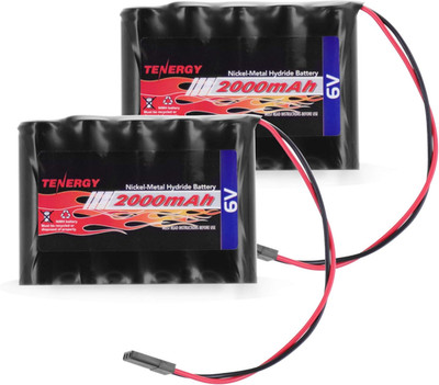 New 2 Pack NiMH Receiver Battery 6V 2000mAh High Capacity Hitec Connector Fast S