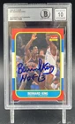 1986-87 Fleer Bernard King #60 Signed Autographed Trading Card Beckett BAS 10