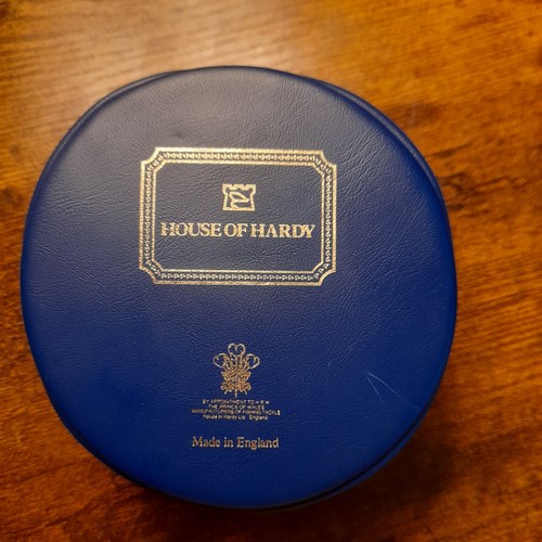 House of Hardy Fly Reel Case Pouch Blue Zippered - Excellent - NO REEL