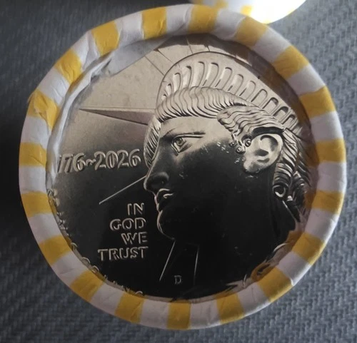 1776-2026 Semiquincentennial Half Dollar Box of 50 Rolls Uncirculated