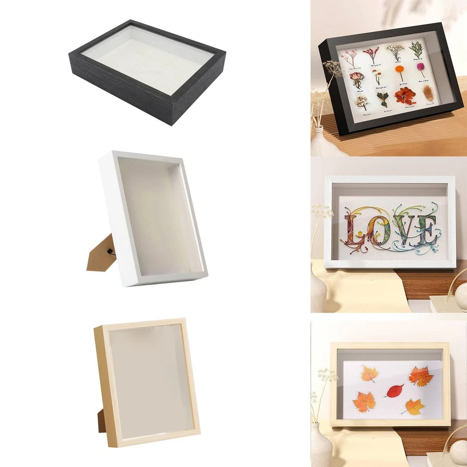 Cadre photo en bois de boîte d'ombre de bricolage pour des photos de - Photo 1/1