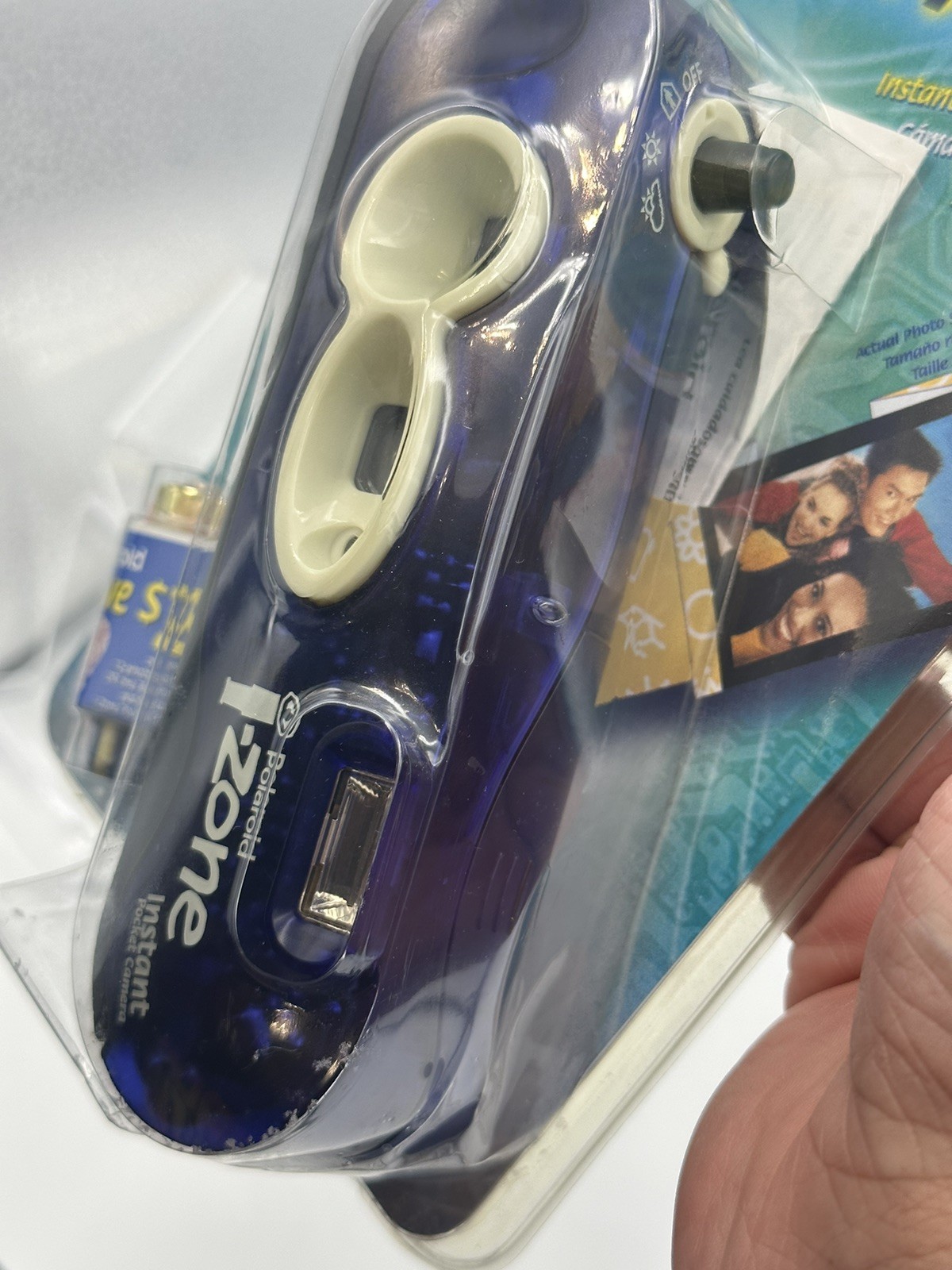 New Vintage 2000 Blue Polaroid I-Zone Instant Pocket Camera Sealed Package