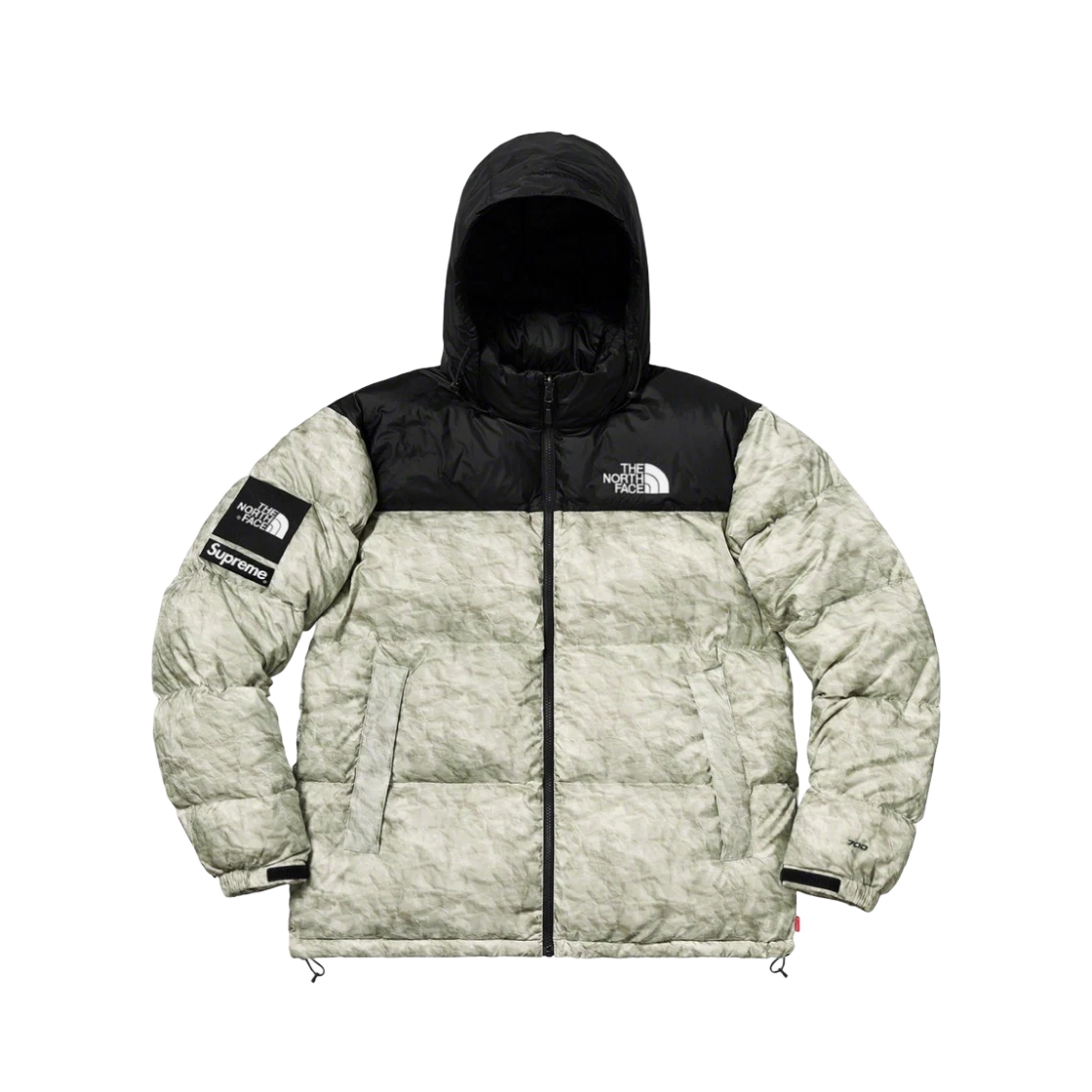Veste Nuptse imprimée papier Supreme x The North Face   19FW