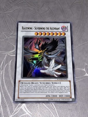 Yu-Gi-Oh! - Blackwing - Silverwind the Ascendant SOVR-EN041 NM Ultra Rare