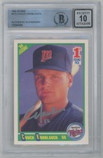 1990 Score 672 Chuck Knoblauch Auto Rookie Card Beckett 10 (auto) 735460. rookie card picture