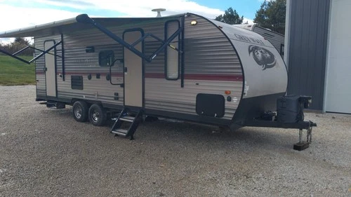 2018 Forest River BUNK BEDS HOUSE SLID OUT grey wolf camper trailer CCKT 23DBH