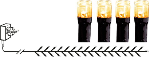 Star Trading Led-Lichterkette 'Serie Led', 180-Teilig, Golden Warmwhite, Kabel:-image