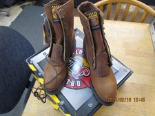 Justin Style 764 ,Size 7 1/2 D.Lace-Up Steel Toe Boots