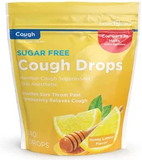 Care Sugar Free Honey Lemon Cough Drops, 140 Count (Compare to Hall