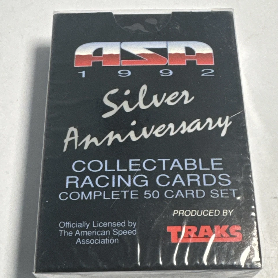 1992 ASA Silver Anniversary Collectable Racing Cards Complete 50 Card Set Sealed - Image 3 of 4