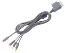Xbox 360 S Video AV Cable For Xbox 360 Gray Grey Very Good 0E