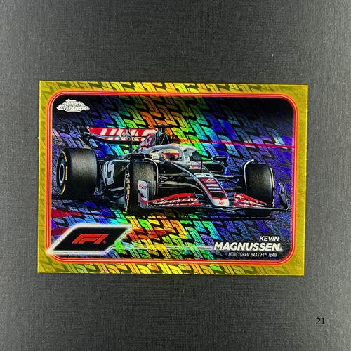 2024 Topps Chrome Logofractor Formula 1 Kevin Magnussen Haas Gold /50 #88