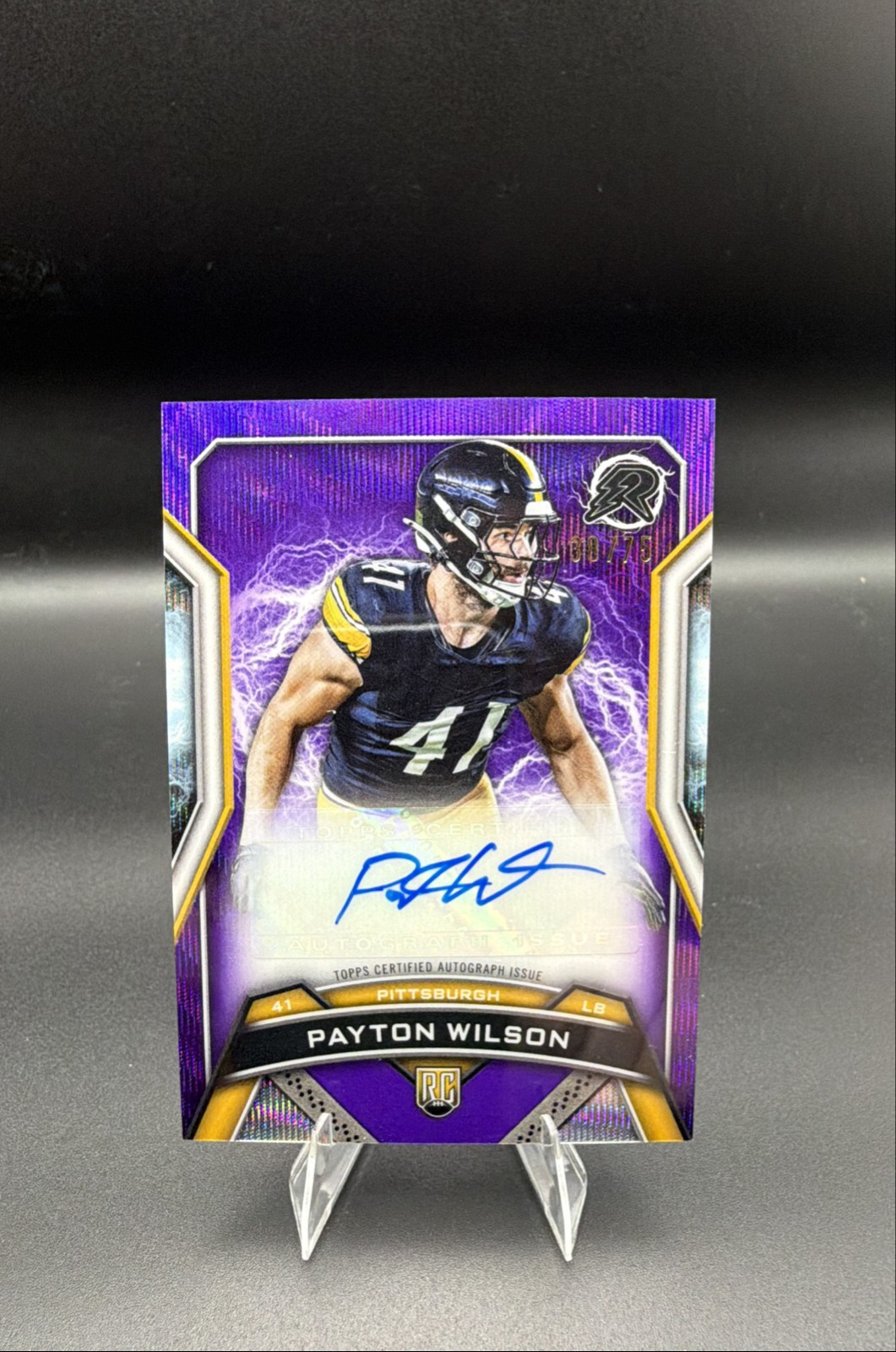 Payton Wilson Topps Resurgence Resurgence Rookie Signatures #RRSPW Purple Surge
