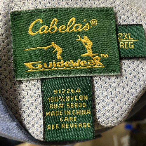 Cabelas Guidewear Womens Convertible Sleeve Shirt Blue 2XL XXL Vented Free Ship! - Picture 11 of 11
