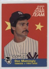 1986 Fleer All Star Team Don Mattingly #1 sh7